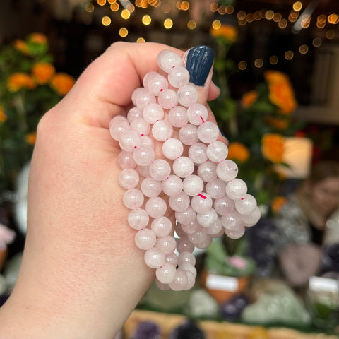 Ravenstone Crystals Rose Quartz Stretch Bracelet