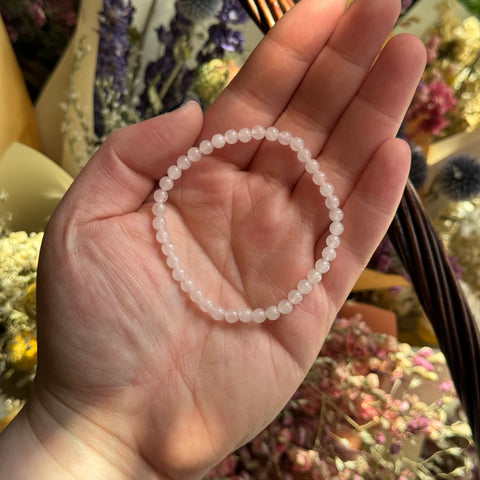 Ravenstone Crystals Rose Quartz Stretch Bracelet | 4mm