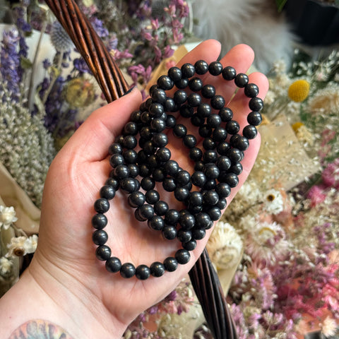 Ravenstone Crystals Shungite Stretch Bracelet