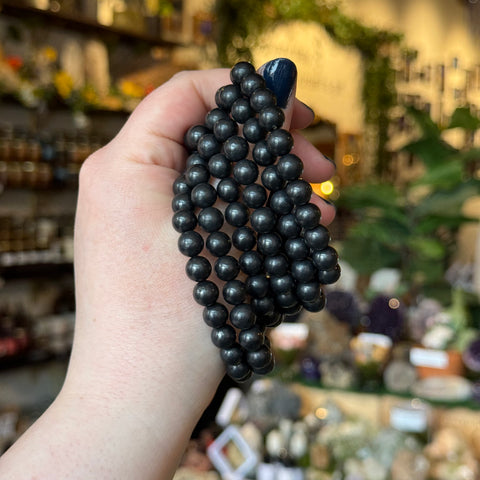 Ravenstone Crystals Shungite Stretch Bracelet