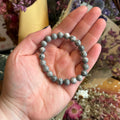 Ravenstone Crystals Silver Lace Agate Stretch Bracelet