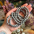 Ravenstone Crystals Silver Lace Agate Stretch Bracelet