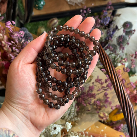 Ravenstone Crystals Smoky Quartz Stretch Bracelet