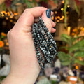 Ravenstone Crystals Snowflake Obsidian Stretch Bracelet | 4mm