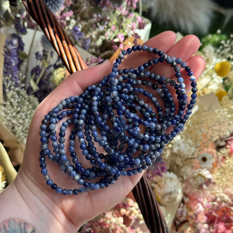 Ravenstone Crystals Sodalite Stretch Bracelet | 4mm