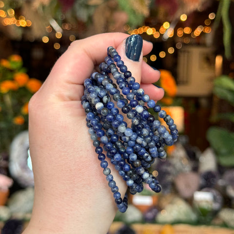 Ravenstone Crystals Sodalite Stretch Bracelet | 4mm