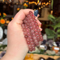 Ravenstone Crystals Strawberry Quartz Stretch Bracelet