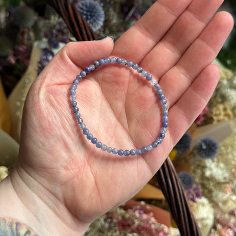 Ravenstone Crystals Tanzanite Stretch Bracelet | 4mm