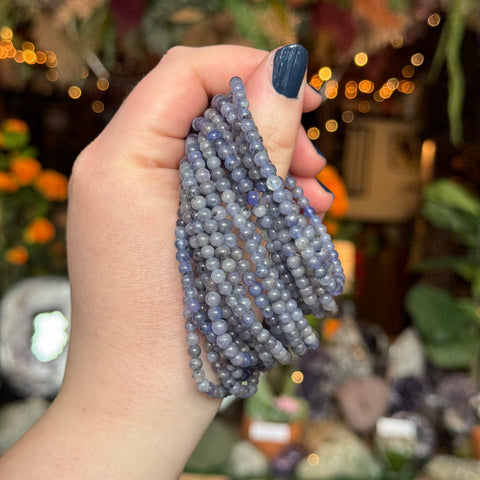 Ravenstone Crystals Tanzanite Stretch Bracelet | 4mm