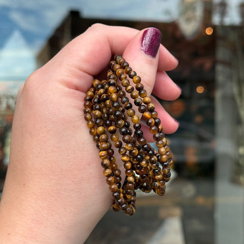 Ravenstone Crystals Tiger's Eye Stretch Bracelet | 4mm