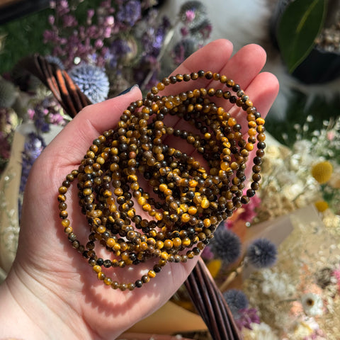 Ravenstone Crystals Tiger's Eye Stretch Bracelet | 4mm
