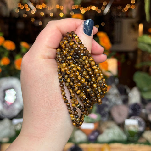 Ravenstone Crystals Tiger's Eye Stretch Bracelet | 4mm