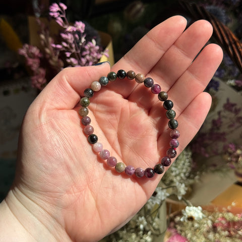 Ravenstone Crystals Tourmaline Stretch Bracelet