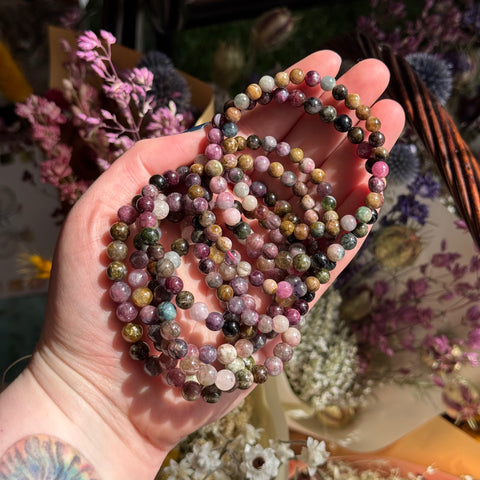 Ravenstone Crystals Tourmaline Stretch Bracelet