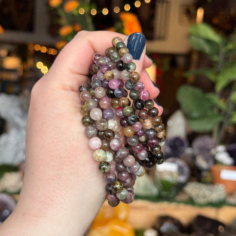 Ravenstone Crystals Tourmaline Stretch Bracelet