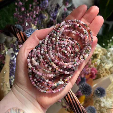 Ravenstone Crystals Tourmaline Stretch Bracelet | 4mm