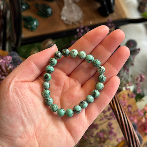 Ravenstone Crystals Turquoise Stretch Bracelet