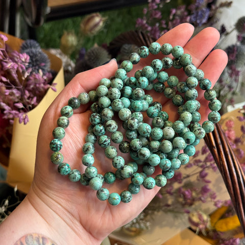 Ravenstone Crystals Turquoise Stretch Bracelet