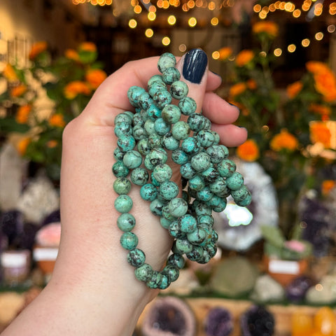 Ravenstone Crystals Turquoise Stretch Bracelet