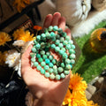 Ravenstone Crystals Turquoise Stretch Bracelet | 9mm