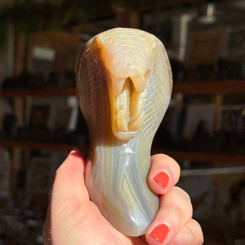 Ravenstone Crystals Agate Cobra "Françoise"