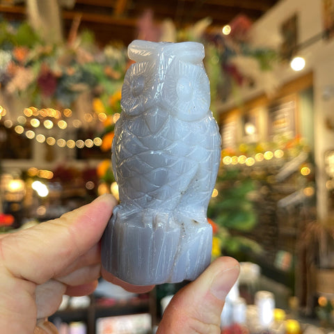 Ravenstone Crystals Agate Owl "Diane"