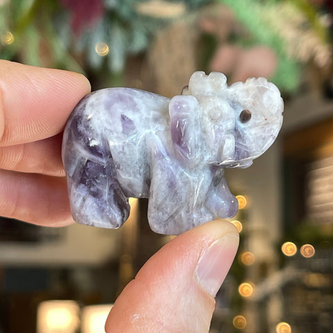 Ravenstone Crystals Amethyst Elephant