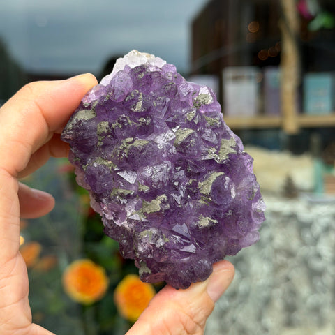 Ravenstone Crystals Amethyst | Fluorite | Marcasite "Melvin"