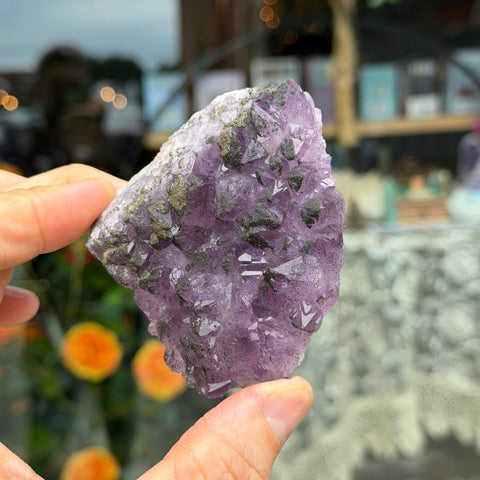 Ravenstone Crystals Amethyst | Fluorite | Marcasite "Russell"