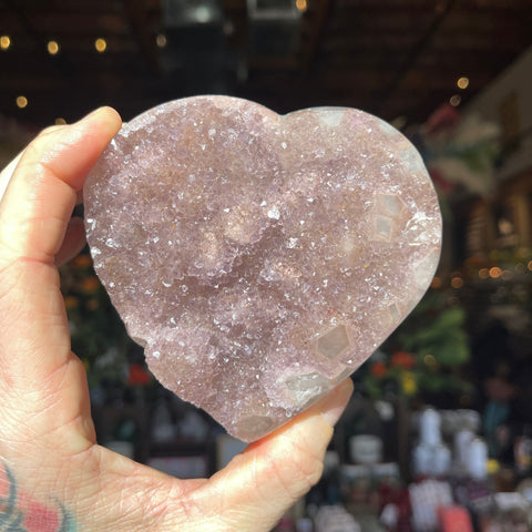 Ravenstone Crystals Amethyst Heart "Barney"
