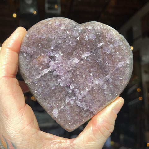 Ravenstone Crystals Amethyst Heart "Rae"