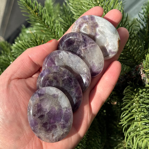 Ravenstone Crystals Amethyst Worry Stone | Thumb Stone