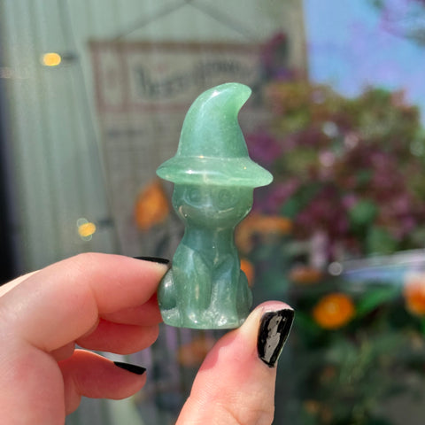Ravenstone Crystals Aventurine Cat Witch