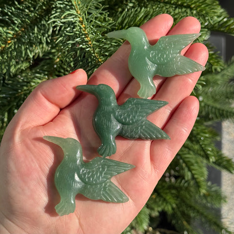 Ravenstone Crystals Aventurine Hummingbird