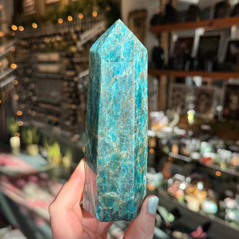Ravenstone Crystals Blue Apatite "Eleni"