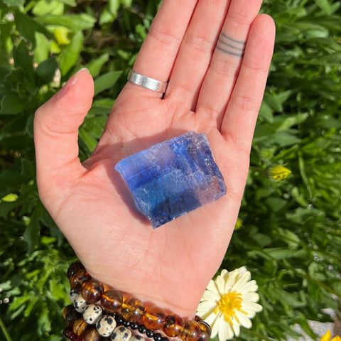 Ravenstone Crystals Blue Halite "Kai"