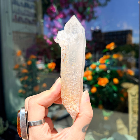 Ravenstone Crystals Blue Smoke Golden Healer Quartz "Connie"