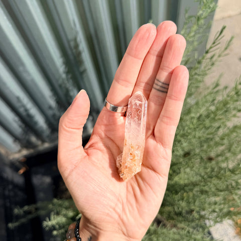 Ravenstone Crystals Blue Smoke Golden Healer Quartz "Eleanor"