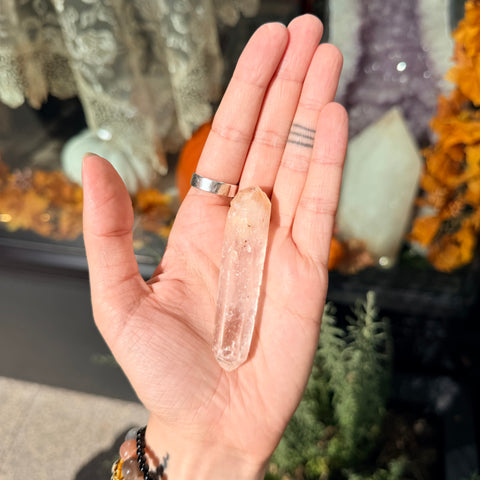 Ravenstone Crystals Blue Smoke Golden Healer Quartz "Ezra"