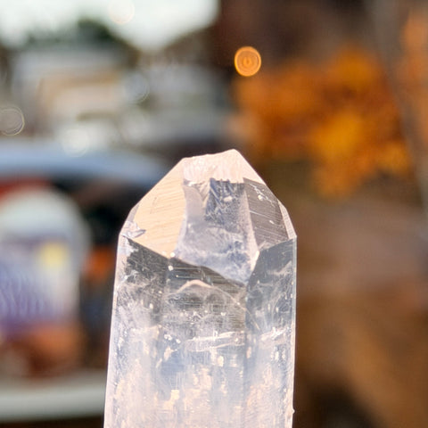 Ravenstone Crystals Blue Smoke Golden Healer Quartz "Logan"