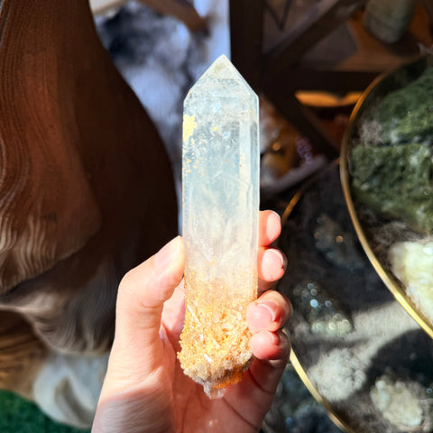 Ravenstone Crystals Blue Smoke Golden Healer Quartz "Sherry"