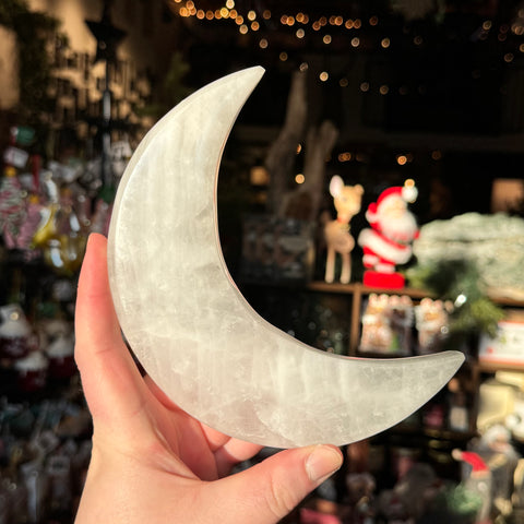 Ravenstone Crystals Clear Quartz Moon "Paul"