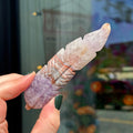 Ravenstone Crystals Crazy Lace Amethyst Feather "Alberta"