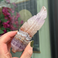 Ravenstone Crystals Crazy Lace Amethyst Feather "Blair"