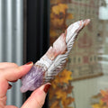 Ravenstone Crystals Crazy Lace Amethyst Feather "Channing"