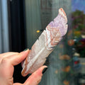 Ravenstone Crystals Crazy Lace Amethyst Feather "Edwin"