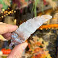 Ravenstone Crystals Crazy Lace Amethyst Feather "Ella"
