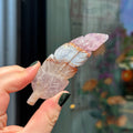Ravenstone Crystals Crazy Lace Amethyst Feather "Essie"