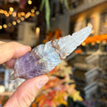 Ravenstone Crystals Crazy Lace Amethyst Feather "Faith"