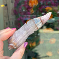 Ravenstone Crystals Crazy Lace Amethyst Feather "Genesis"